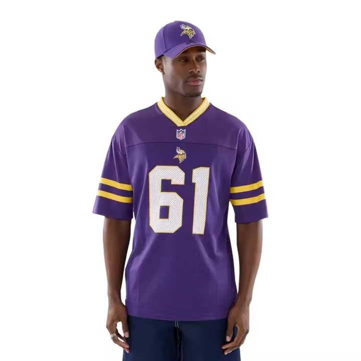 CAMISETA NEW ERA MORADA VIKINGS NOS NFL MESH TEE - 1