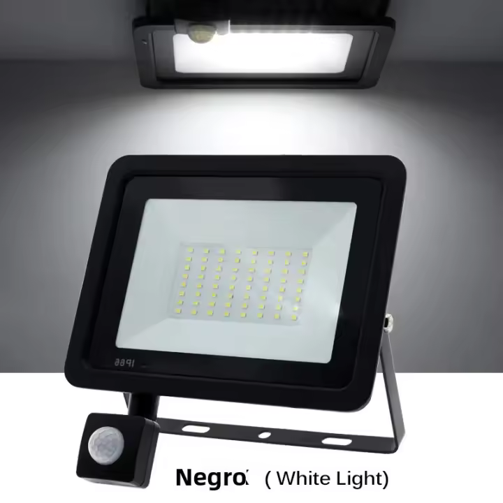 Proyector De Luz Exterior LED Con Sensor De Movimiento PIR IP66 220V Luz De Escenario SMD2835 Blanco/Cálido Para Exteriores - 1