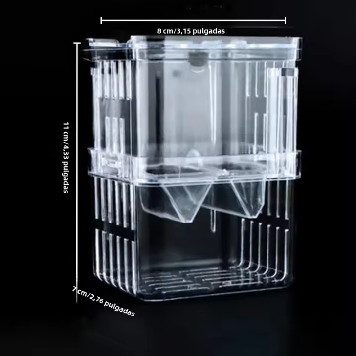 Caja De Cría Para Peces Betta Y Camarones Incubador De Hatching Durable De Plástico Para Pequeños Peces Y Camarones - 1