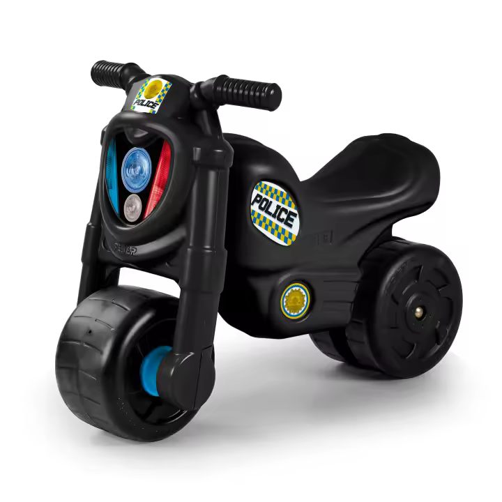 FEBER - Motofeber Jumper Police, Moto Correpasillos para Niños, Ruedas Anchas Estables, Uso para Dentro y Fuera de Casa, para Niños de 1,5 a 3 años, Famosa (FED23000) - 1