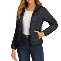 Chaqueta De Invierno Para Mujer Ligeramente Acolchada Con Capucha Cierre De Cremallera Impermeable Y Térmica Con Bolsillos Estilo Casual - details 9