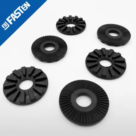 Arandelas de ajuste e inclinación negras DP230B de Borika - 1