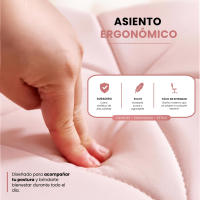 LUTODY - Silla de oficina, Silla escritorio juvenil, Silla Gaming, Silla giratoria 360º, Ergonómica, Asiento de polipiel, Regulable, Estilo nórdico, Para despacho y hogar - details 3
