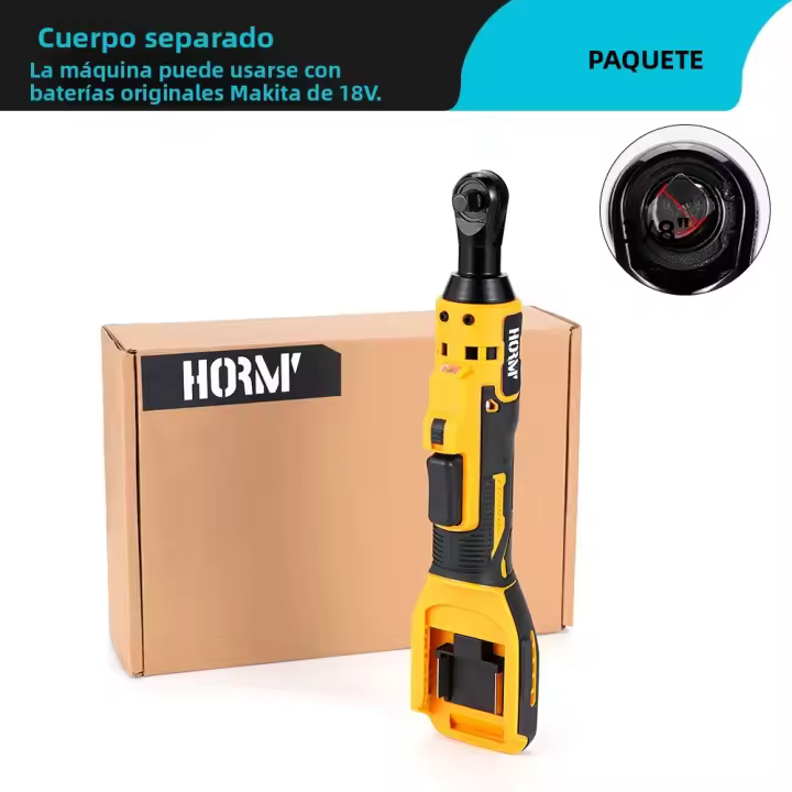 Llave De Atornillador Eléctrico Inalámbrica 50N.m 3/8 Pulgada Herramienta De Reparación De Coche Para Batería Makita 18V - 1