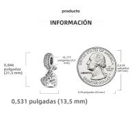 Beadas De Corazón Colorido En Plata Para Joyería De Pulsera Y Collar Con Encanto Para Chicos Y Chicas Accesorios De Moda Irregular - details 147