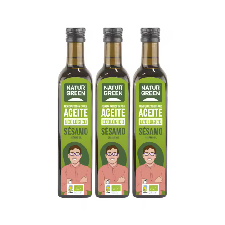 Pack 3x Naturgreen Aceite de Sésamo Ecológico 500 Ml - 1