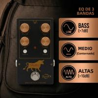 Pedal De Preamplificador De Baixo Eléctrico Fanmuzk Analógico Con 3 Bandas De EQ Activas Y Switches Ultra-Hi / Ultra-Lo True Bypass - details 4