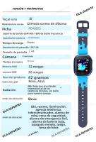 Nuevo Reloj Inteligente Para Niños Con Rastreador GPS SOS Cámara HDLinterna Calculadora Pantalla 1.44'' Regalo De Navidad Para Niños Y Niñas - details 12