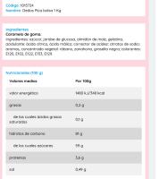 VIDAL Dedos Pica bolsa 1 Kg sabor a Frambuesa sin gluten sin grasa sabor original Vidal garantizado - details 5