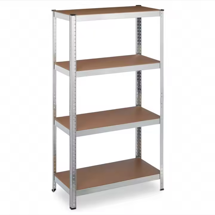 Estanterías Almacenaje de 4 Niveles, Estantería Metálica, Modular, Garaje, Almacén, Trastero, Cocina, Carga de 875 kg, 30 x 70 x 140 cm, Plata ,nave - 1