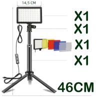 Kit De Iluminación LED Para Fotografía Y Video Con Tripode Y Filtros RGB Panel De Luz De Estudio Para Grabación En Vivo Y YouTube - details 2