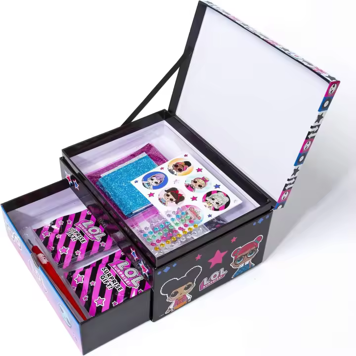 LOL SURPRISE - Joyero Mosaico con sorpresas - Organizadores de Joyas para Armario - Almacenaje de Accesorios - Multicolor - Para niñas, niños e adultos - 1