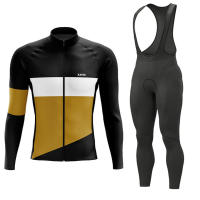 XAMA Ropa Ciclismo De Otoño Para Hombres Camiseta Larga Y Pantalones De MTB Uniforme Deportivo Ciclismo Con Forro GEL Transpirable - details 2