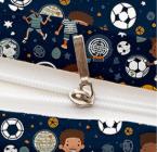 Juego de funda nórdica infantil 3 piezas para cama 90/105 cm | Diseño “Fútbol Niño” de poliéster suave y transpirable - details 2