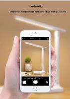 Lámpara De Mesa Plegable USB Con Protección Ocular 4800mAh LED Táctil Rechargeable 3 Colores Luz Nocturna Para Lectura Y Dormitorio - details 8