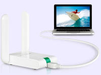 TP-LINK TL-WN822N, Adaptador WiFi USB, Inalámbrico N 300Mbps, alta sensibilidad, 2 antenas 3dBi, cable 1.5m, red, WPS, QSS - details 1