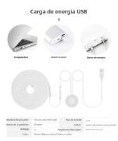 Tira De LED COB Neón USB 5V Con Interruptor Táctil Penetrable Para Armario De Cocina Luz De Techo Sin Agujero Abierto Certificación CE RoHS UL Vida Útil 50000Hrs - details 1