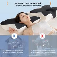 Almohada De Espuma De Memoria Ortopédica 1PC Forma De Mariposa Protección Del Cuello Suave Almohada De Cuidado De Salud Para Adultos - details 3