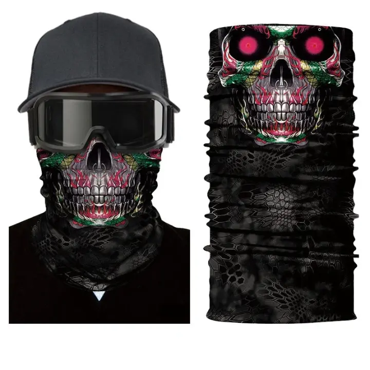 Máscara De Robot Muerto En Halloween Bufanda Disfraz De Joker Headband Balaclavas Para Ciclismo Pesca Esquí Motocicleta - 1