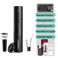 Abrevidrio Eléctrico Recargable Automático O Con Baterías Herramienta De Apertura De Botellas De Vino Para Cocina Y Bar Eco-amigable - details 14