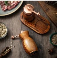 Juego De Molinillos De Pimienta Y Sal De Madera Manuales Con Base Molinillo De Pimienta Multifuncional Caja De Condimentos Herramientas De Cocina - details 14