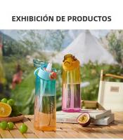 Botella De Agua Creativa Con Cuello Torcido De 900ml BPA Free Para Deportes Al Aire Libre Con Gradiente De Aromas Y 5 Sabores Random - details 9
