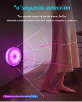 Lámpara Nocturna LED Con Sensor De Movimiento Recargable RGB Para Cocina Armario Escalera Luz De Fondo Sin Cable Luz De Armario - details 2