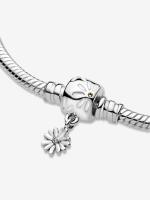 Pandora - Pulsera Pandora Moments con cierre de margarita y cadena de serpiente - Plata de ley - details 1