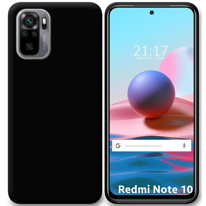 Tumundosmartphone Funda Silicona Gel TPU Negra para Xiaomi Redmi Note 10 / 10S - 1