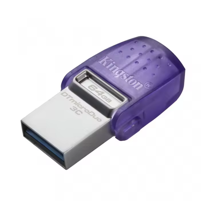 Kingston datatraveler microduo 3c 64gb usb 3.2 usb-c otg - 1
