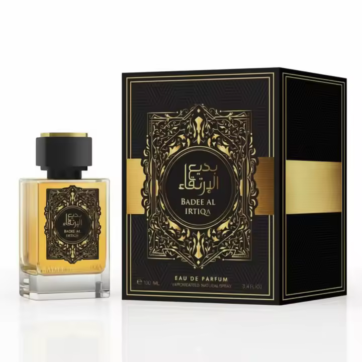 Perfume unisex Badee Al Irtiqa Eau de Parfum, fragancia intensa y sofisticada con carácter oriental, ideal para uso diario o ocasiones especiales. Presentado en frasco elegante con estuche de diseño premium. 🚚 Envíos a España 24/48 horas. - 1