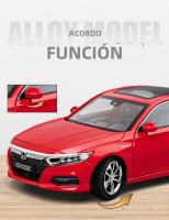 Coche De Escala Honda Accord Sedan 1:24 En Aleación De Metal Con Sonido Y Luz Vehículo De Colección Para Niños Juguetes Educativos Para Cumpleaños - details 7