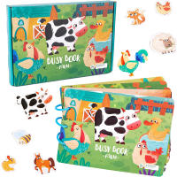 Libro De Aprendizaje Temprano Para Niños Enseñanza Científica Juguete De Puzzle Para Bebés Libro Quiet Book Con Papel Adhesivo Reutilizable Montessori - details 2