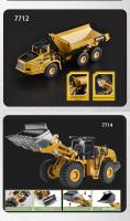 HUINA 1:50 Excavadora De Escala De Aleación Juguetes Diesel Hidráulico Bulldozer Coche De Construcción Para Niños Regalos - details 8