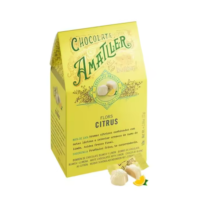 Amatller Bombones Flors Chocolate Blanco y Citrus 72gr. España 72 cl. º - 1