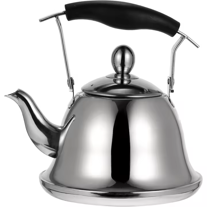 1. 5L Stovetop Tea Kettle Stainless Steel Quick Boiling Heat Water Tank Tea Pot Sounding Kettle with Cool Handle and Infuser for Home Cooker - 1