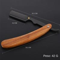 Cortapelos Manual Profesional De Árbol De Acero Inoxidable Cuchillo De Afeitar Plegado Para Barbatería Barbero Rasuradora Para Hombre Y Mujer - details 1