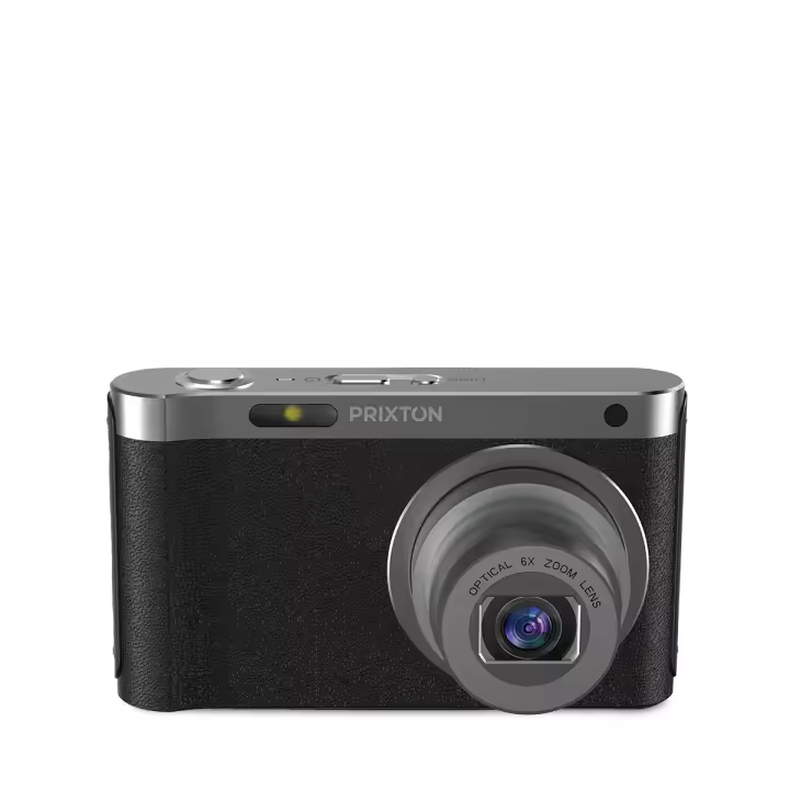 PRIXTON Cámara Digital 4K UHD 64MP Discovery DC650, Cámara de Fotos con Wi-Fi y APP, Estabilización Anti-Shake, Detección Facial, Zoom Óptico 6X, Pantalla IPS 2,88", USB-C, MicroSD hasta 256 GB - 1