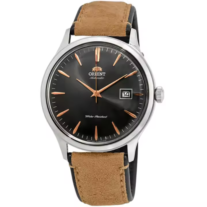 Reloj automático hombre Orient Bambino TAC08003A 42mm 30m WR correa de cuero - 1