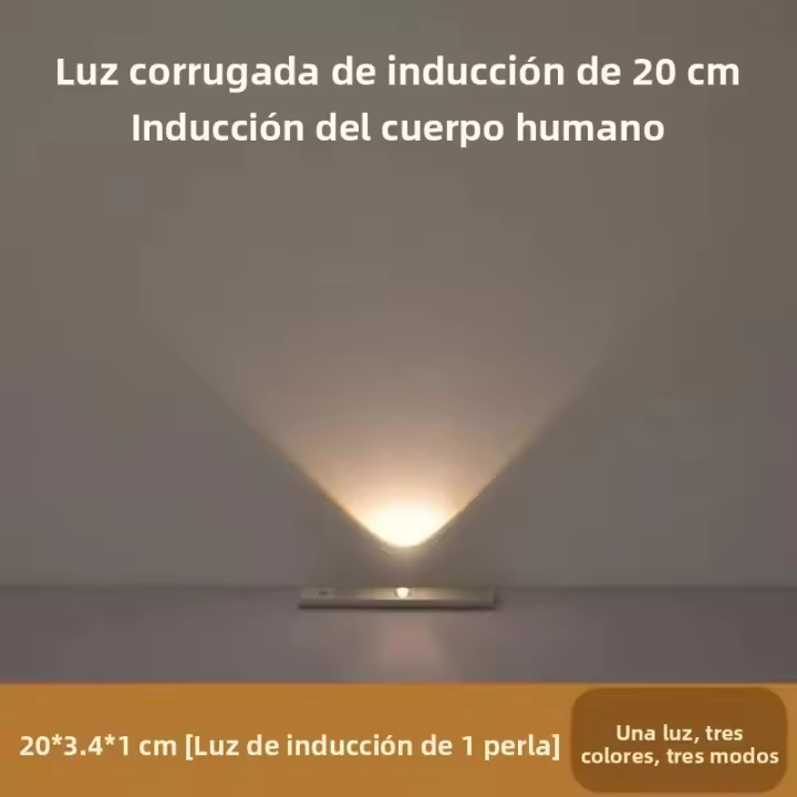 Luz Nocturna Sensor De Movimiento LED Para Armario Recargable Ojo De Gato Vagueo Atmosfera Lámpara Iluminación Interior Rectangular - 1