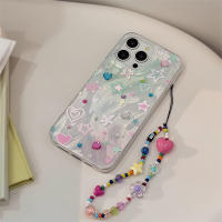 Funda De Teléfono Estrellada Y Corazón En Colores Coreano Para iPhone 17 Air 16 15 14 12 13 11 pro Max Con Cadena Resistente Al Choque Y Duro - details 9