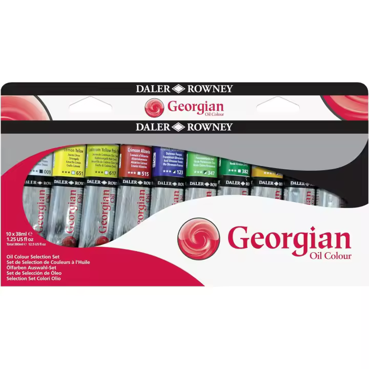 Daler-Rowney : Georgian Oil Paint : Selection Set : 38ml : Set Of 10 - 1