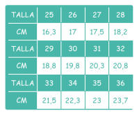 Medidas - Colegial Biomecanics