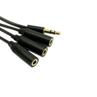Banner - Cable de audio estereo 3x Jack 3.5mm hembra a 3.5mm