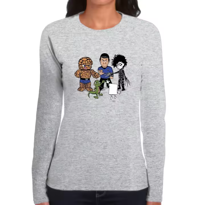 The Fan Tee Camiseta Manga larga de MUJER The Big Bang Theory Sheldon Penny Geek Nerd 012 - 1