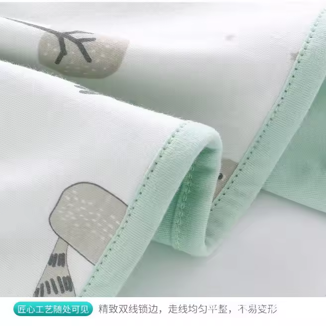 CA Manta antisobresaltos para bebés, de doble capa, agradable para la piel, de algodón suave para bebés, manta de aire acondicionado para niños y niñas, manta para la siesta - 1