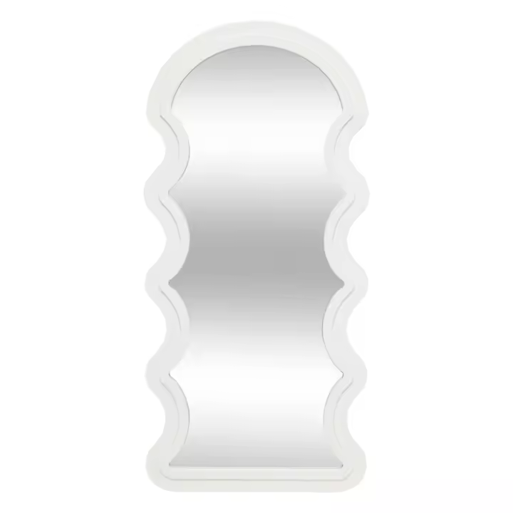 Espejo mural ola Emily 114 x 54 cm MDF blanco - 1