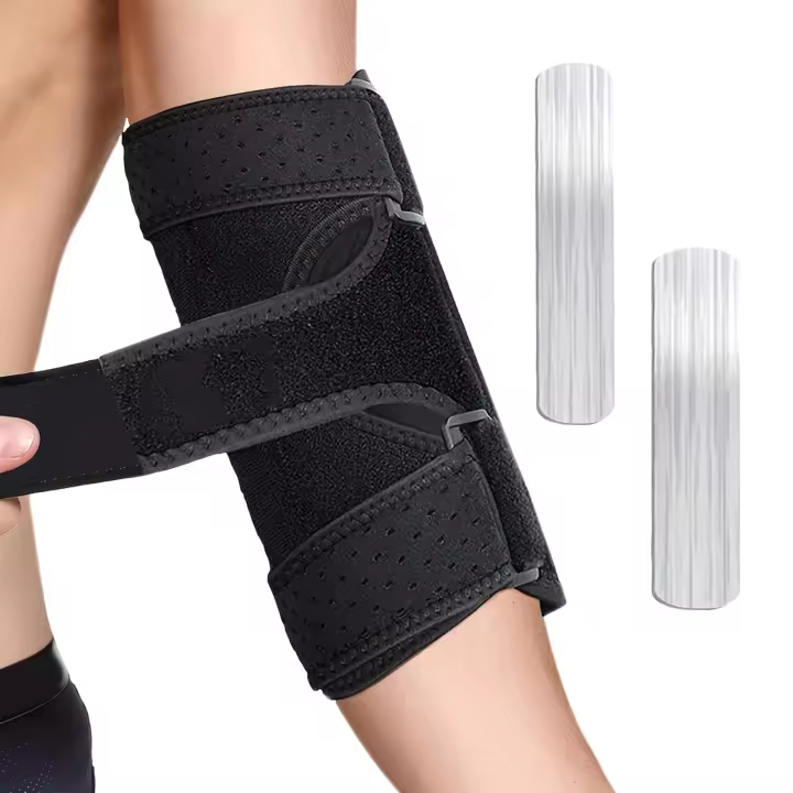1pcs Protección De Codo Deportiva Compresión Transpirable Para Uso Deportivo Y Nocturno Protegedor De Mano - 1
