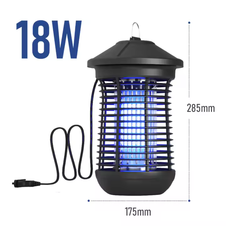 Lampara Asesina De Mosquitos Con Luz UV 6W/18W Control Remoto Trampa Eléctrica Para Insectos 365nm Zapador De Pulgas Luz De Mosquitos - 1