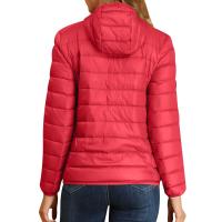 Chaqueta De Invierno Para Mujer Ligeramente Acolchada Con Capucha Cierre De Cremallera Impermeable Y Térmica Con Bolsillos Estilo Casual - details 43